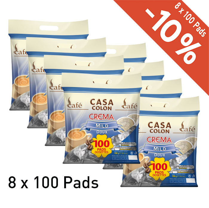 CASA COLON - SENSEO®* COMPATIBLE COFFEE PADS - MILD - 100 PCS